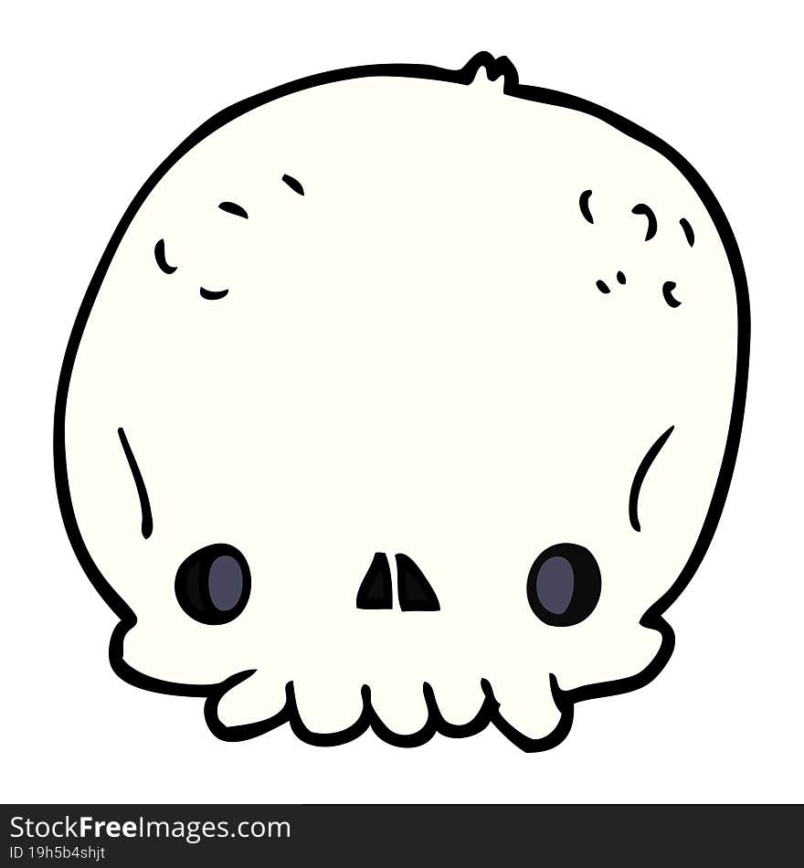 cartoon skull