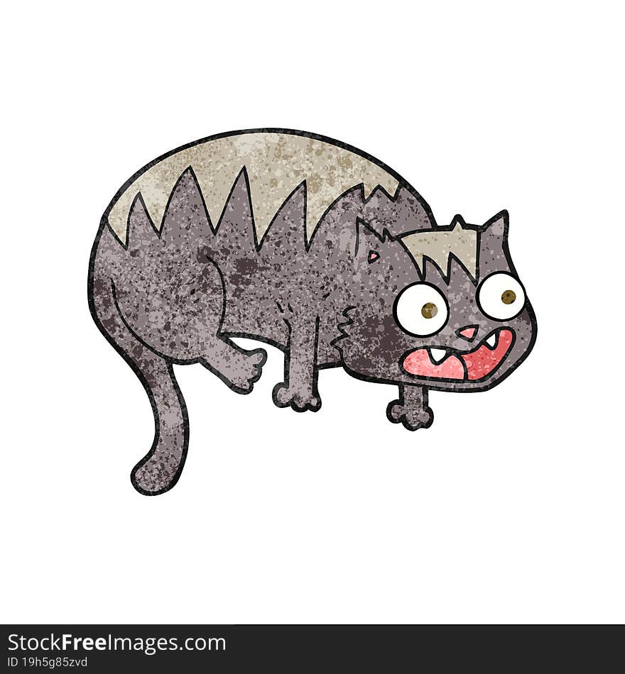 Textured Cartoon Cat