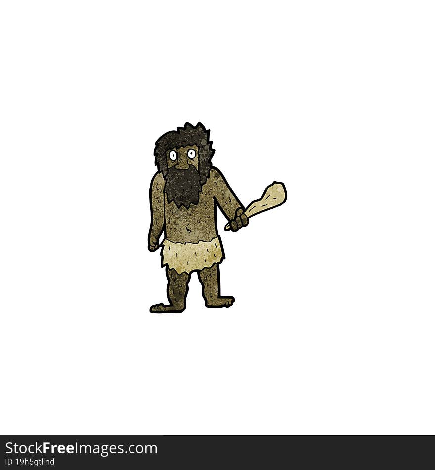 Cartoon Cave Man