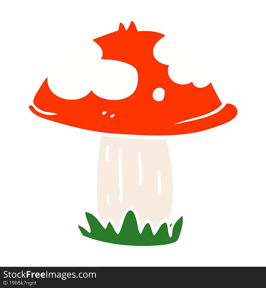 Cartoon Doodle Poisonous Toadstool