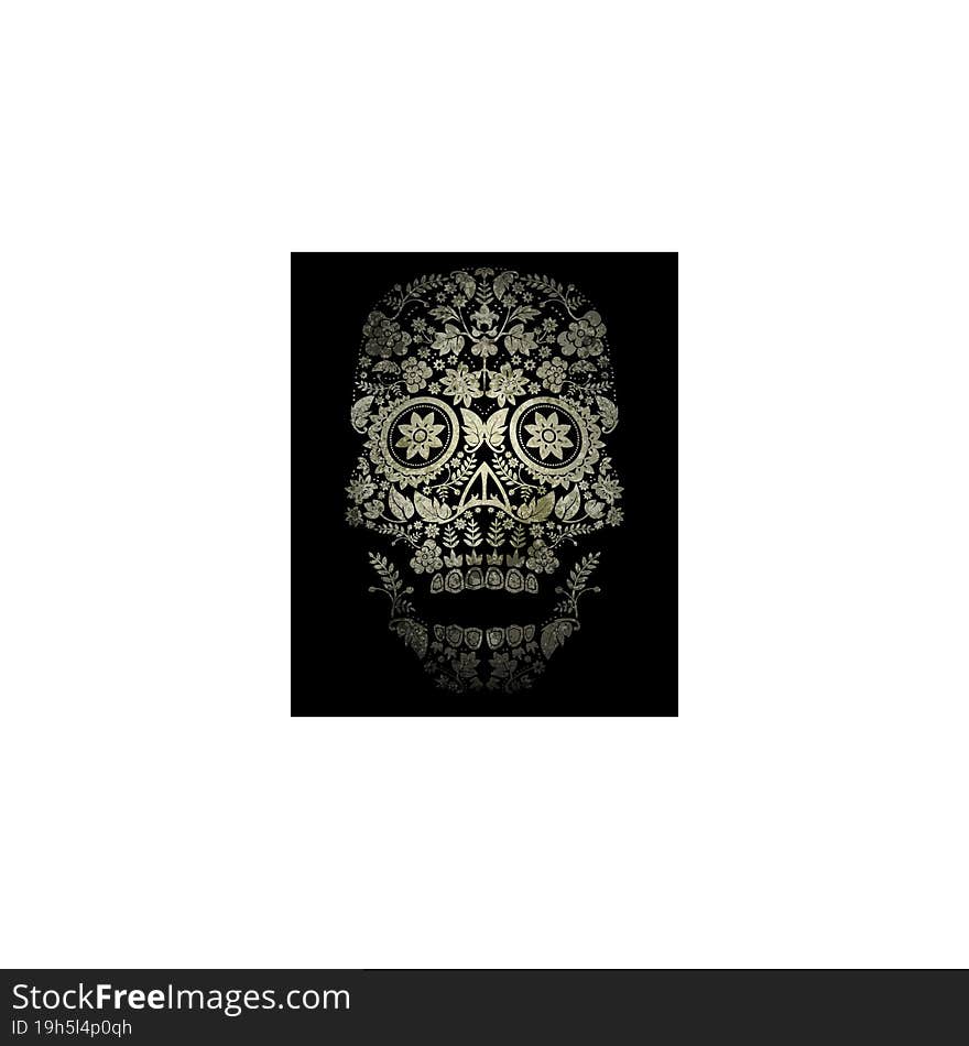 day of the dead skull