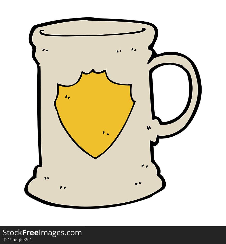 cartoon old tankard