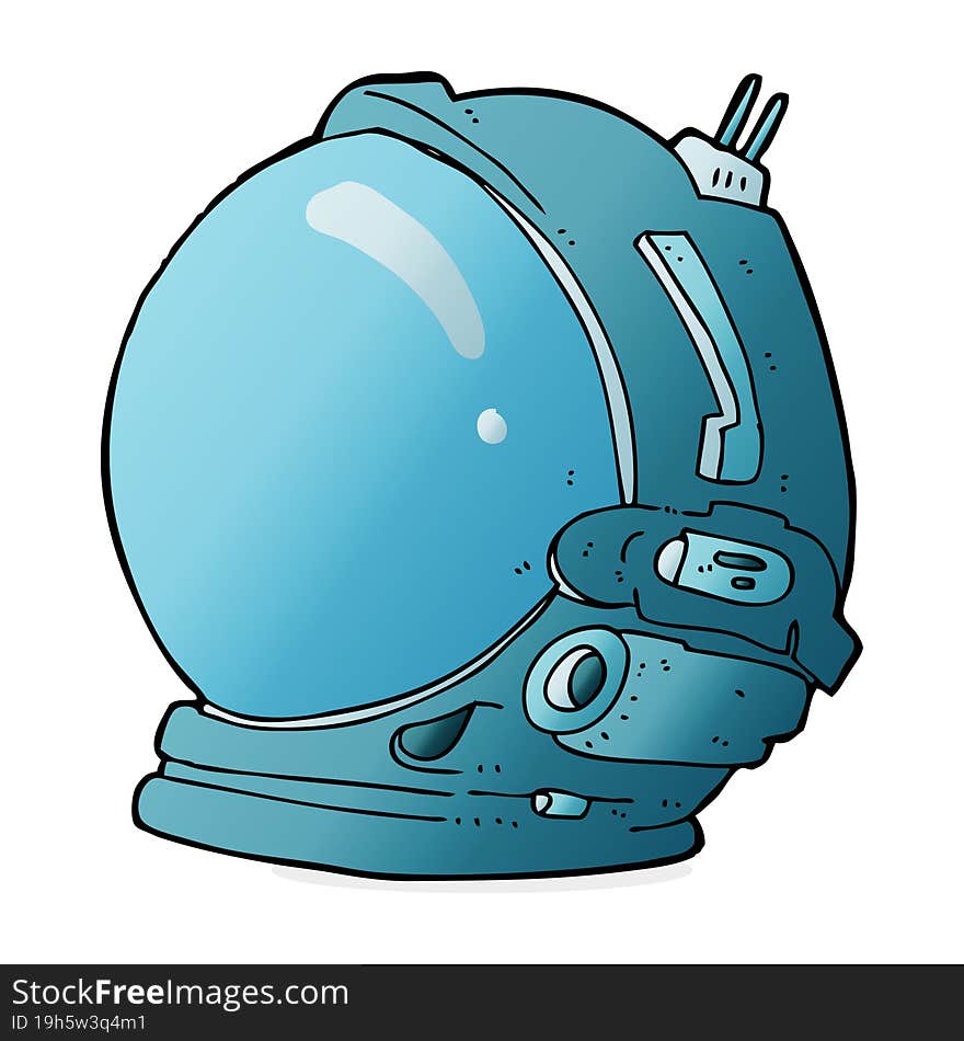 cartoon astronaut helmet