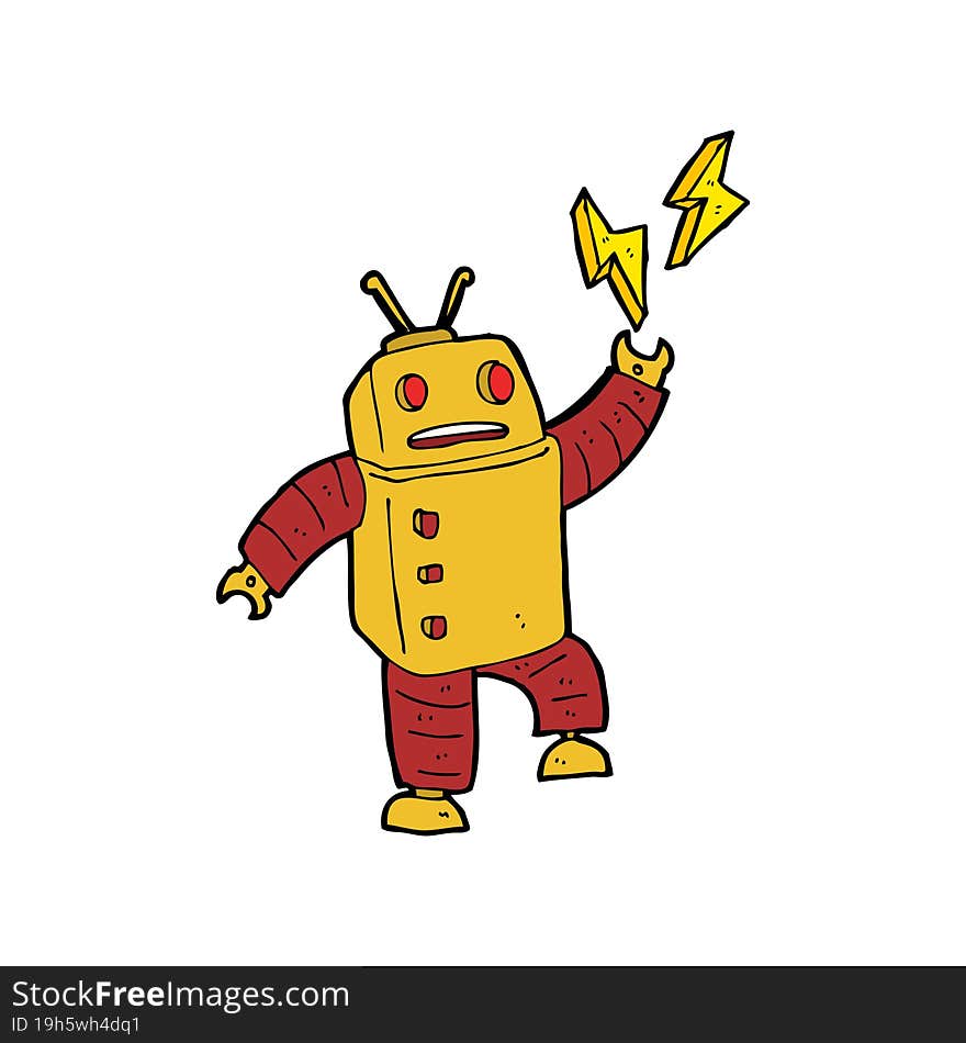 cartoon robot