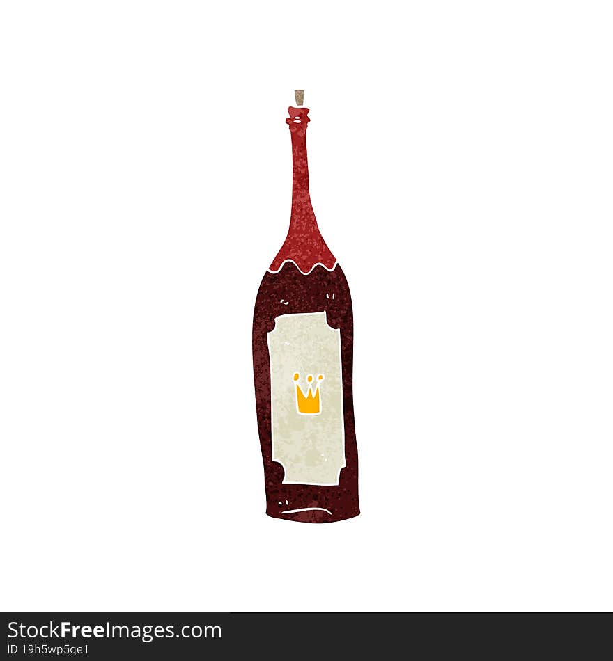 Cartoon Wine Bottle