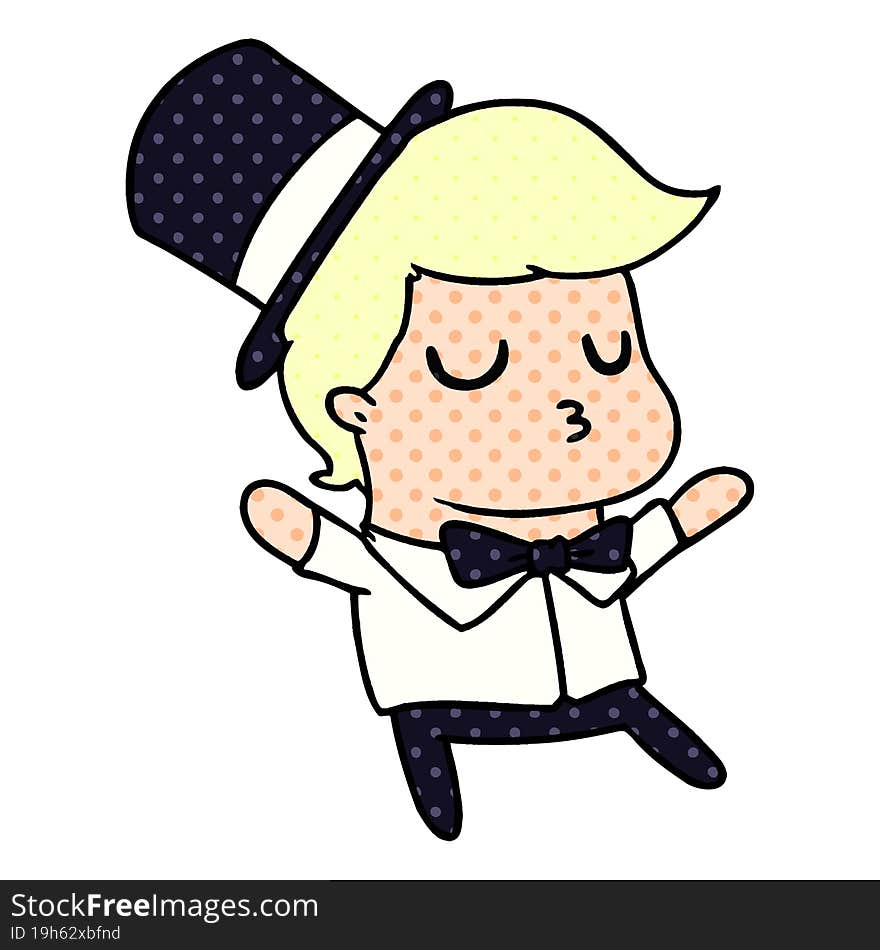 cartoon of kawaii cute prom boy