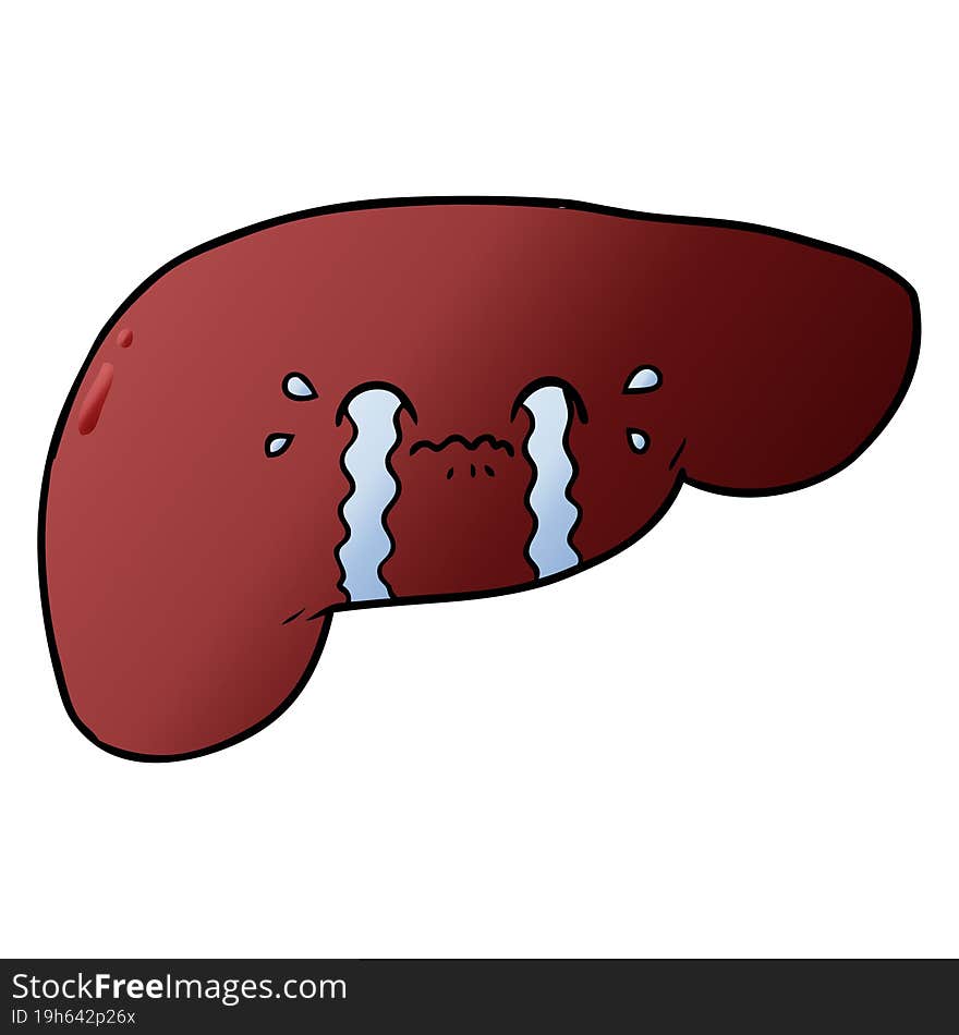 cartoon liver. cartoon liver