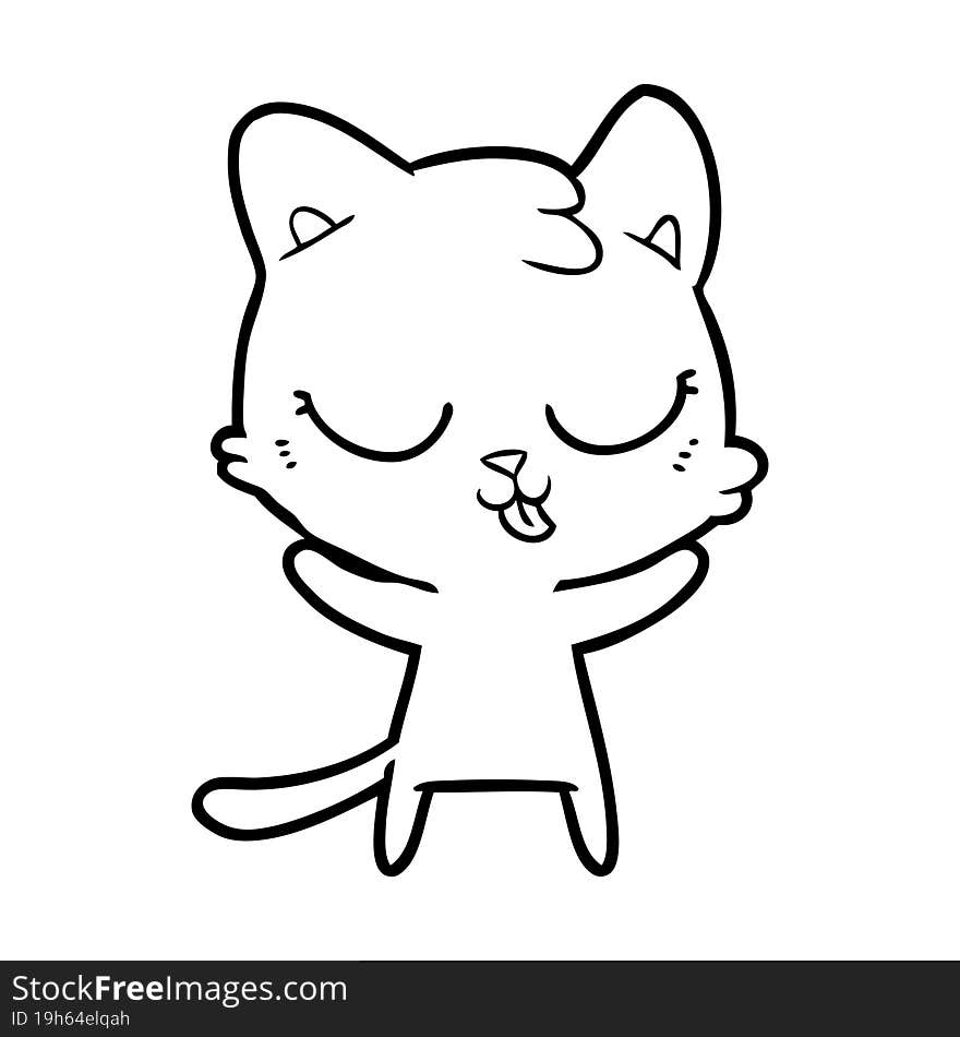 cute cartoon cat. cute cartoon cat