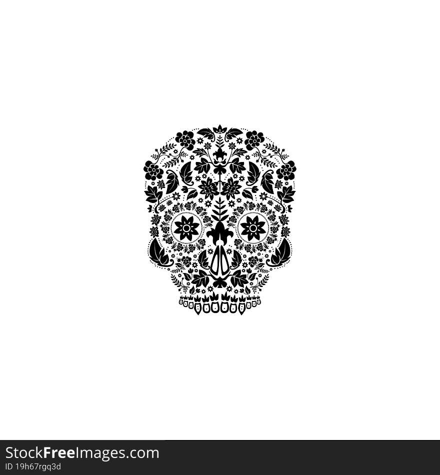 day of the dead skull