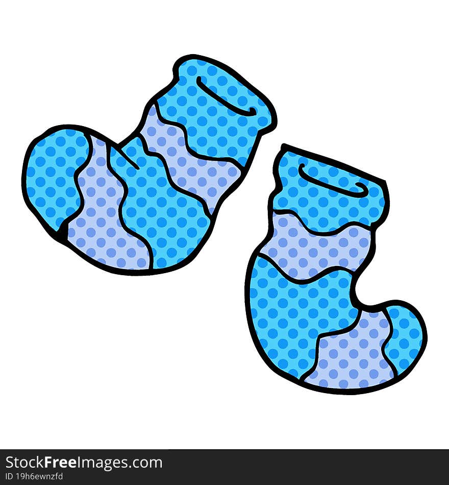 cartoon doodle socks