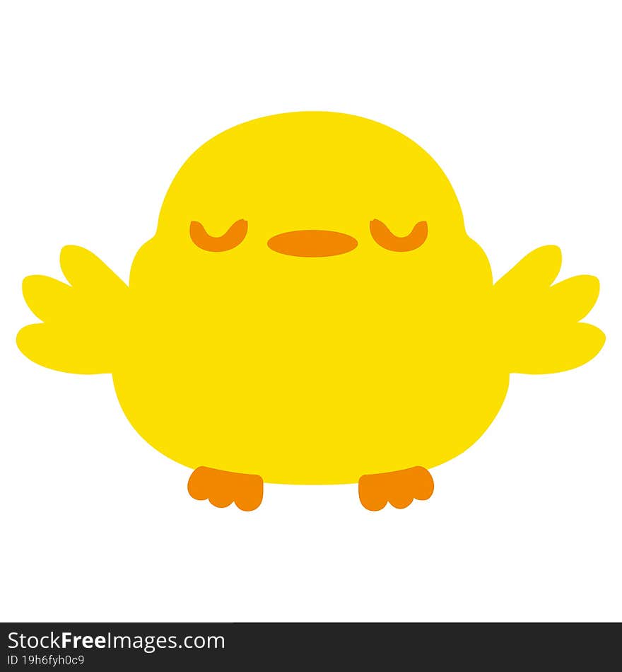 cute cartoon baby bird