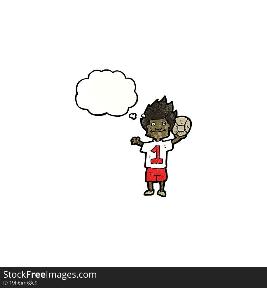 cartoon soccer player