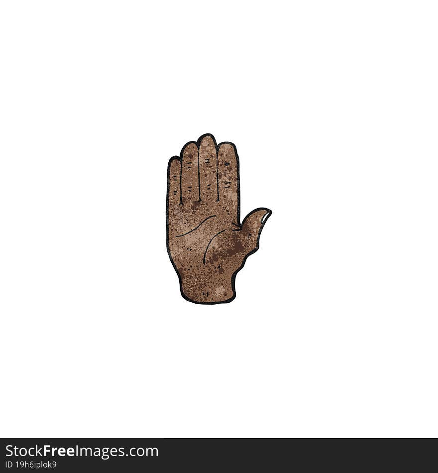 cartoon hand symbol