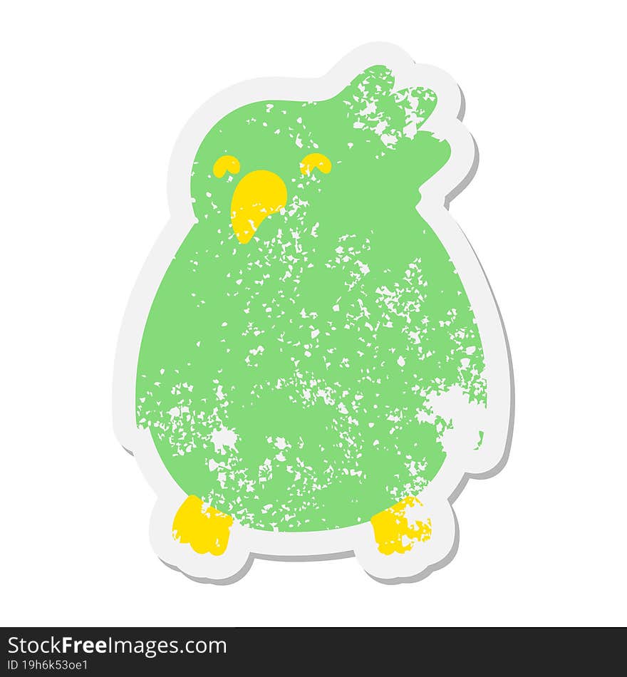 parrot grunge sticker