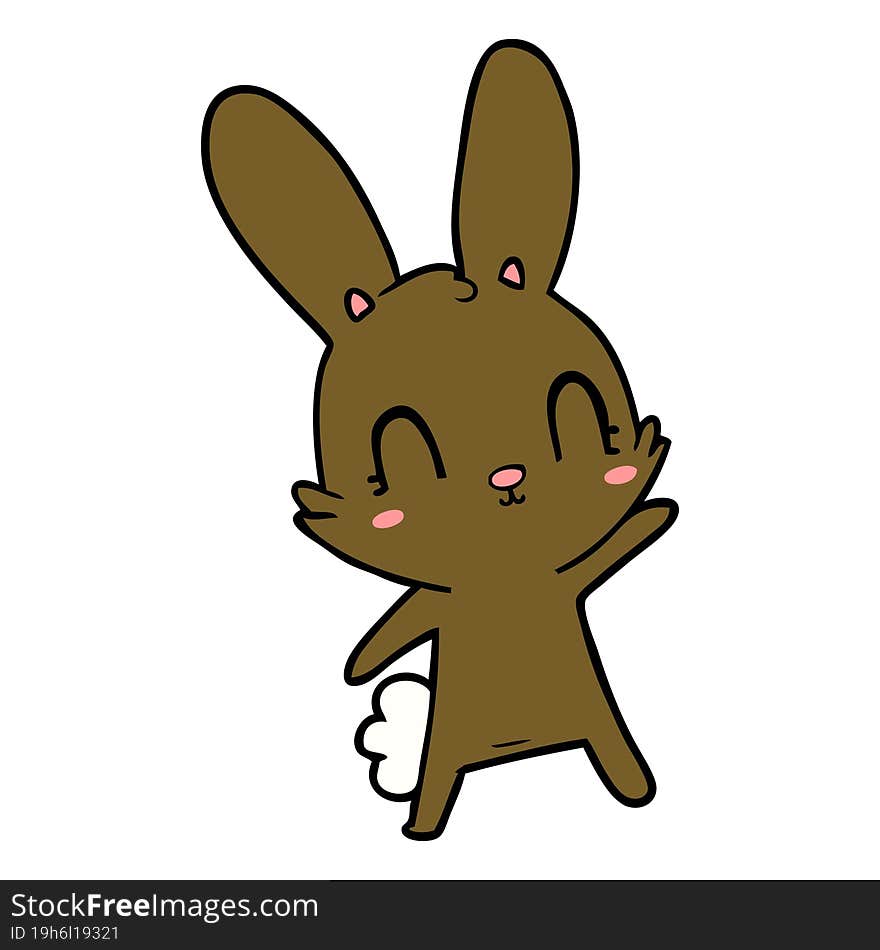 cute cartoon rabbit. cute cartoon rabbit