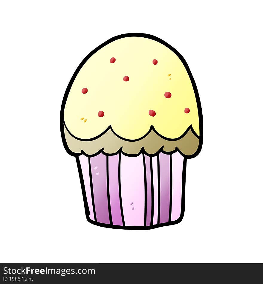 cartoon cupcake. cartoon cupcake