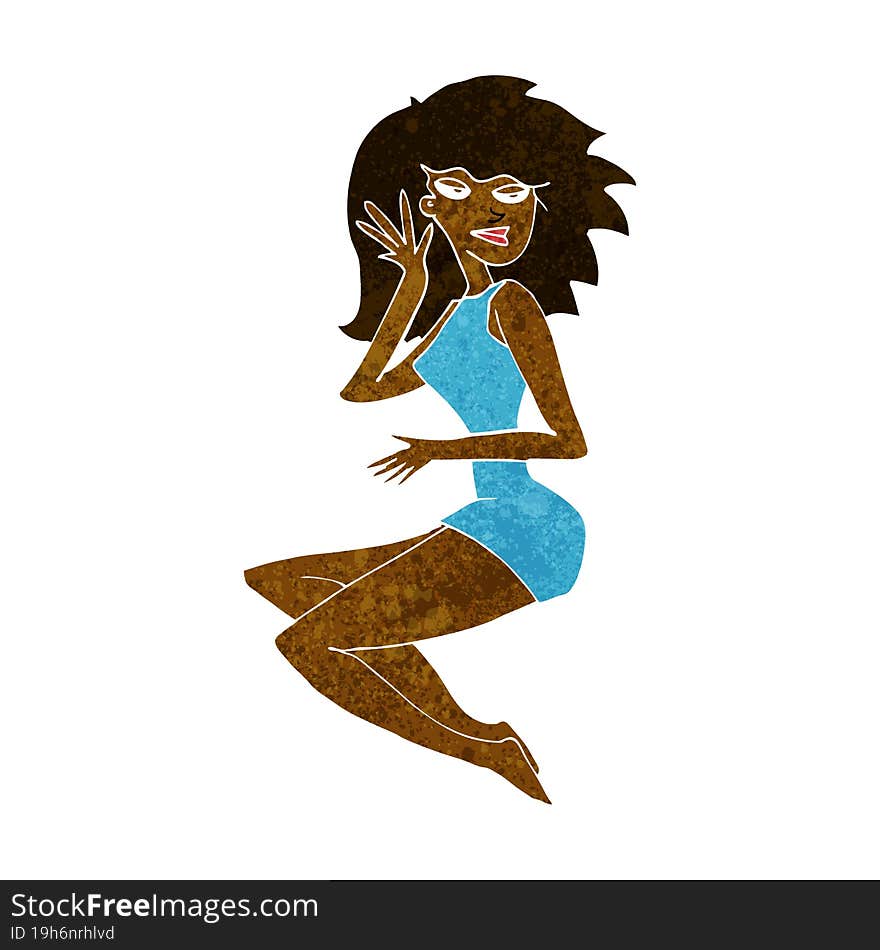 cartoon sexy woman