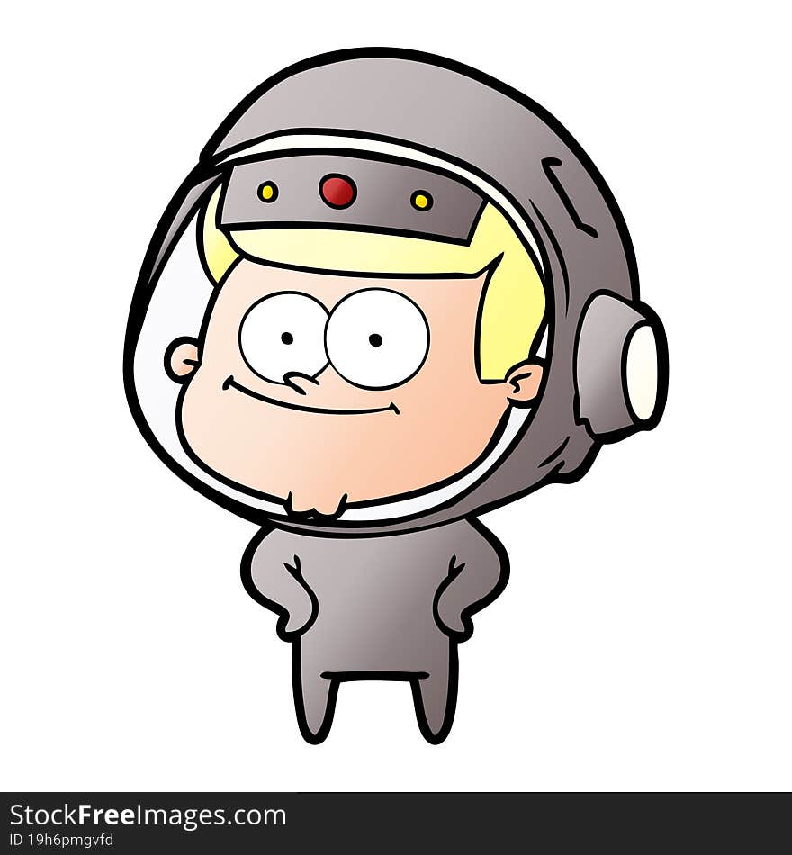 happy astronaut cartoon. happy astronaut cartoon