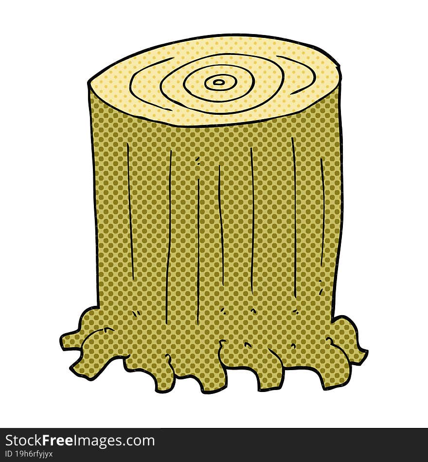 cartoon tree stump