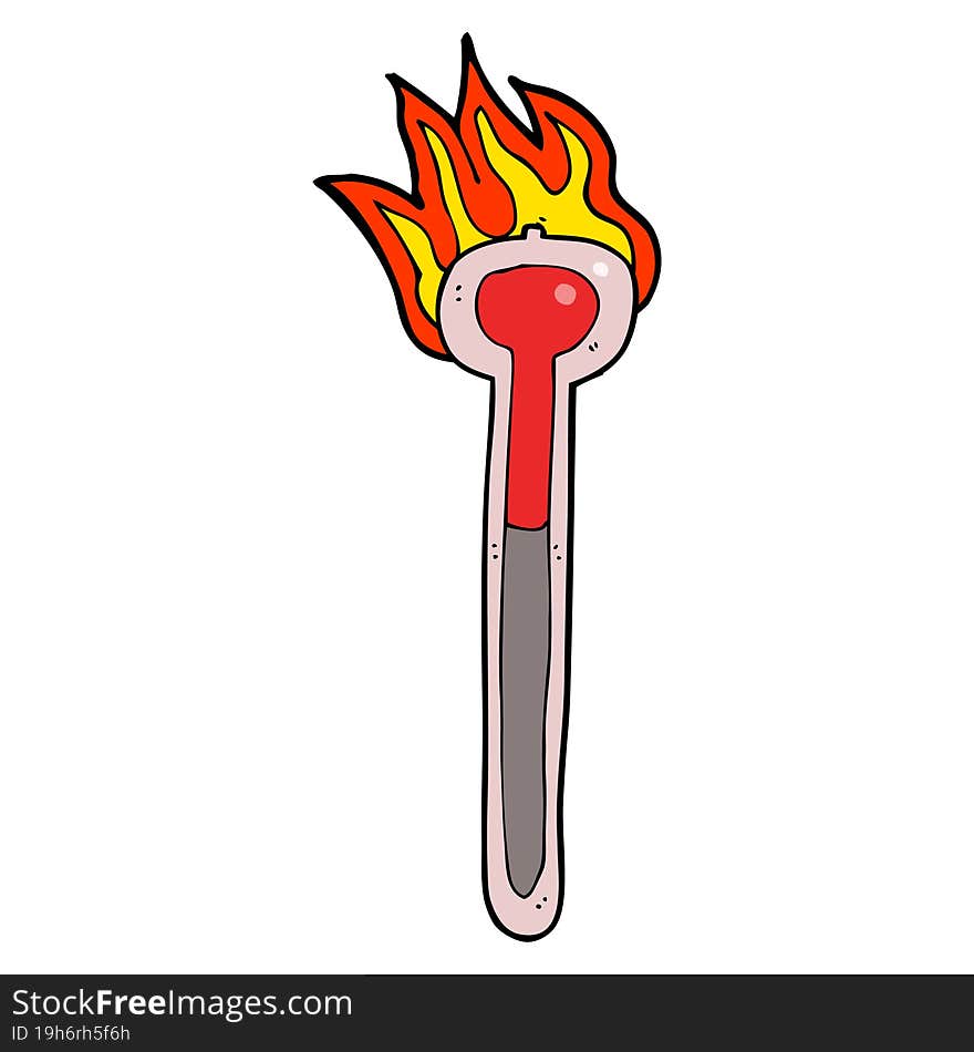 Cartoon Hot Thermometer