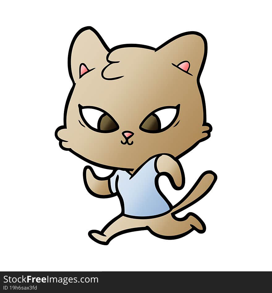 cute cartoon cat. cute cartoon cat