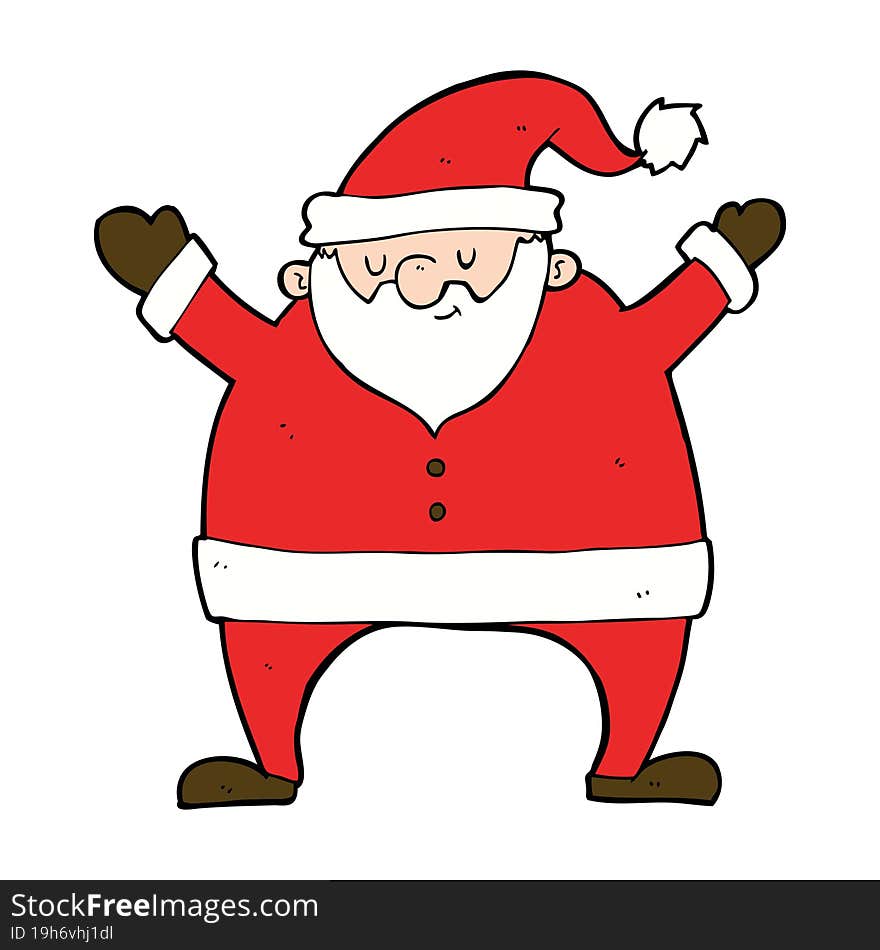 cartoon santa claus