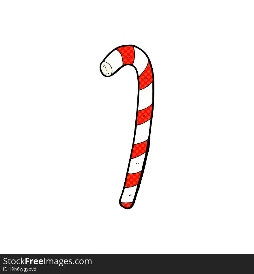 cartoon candy cane