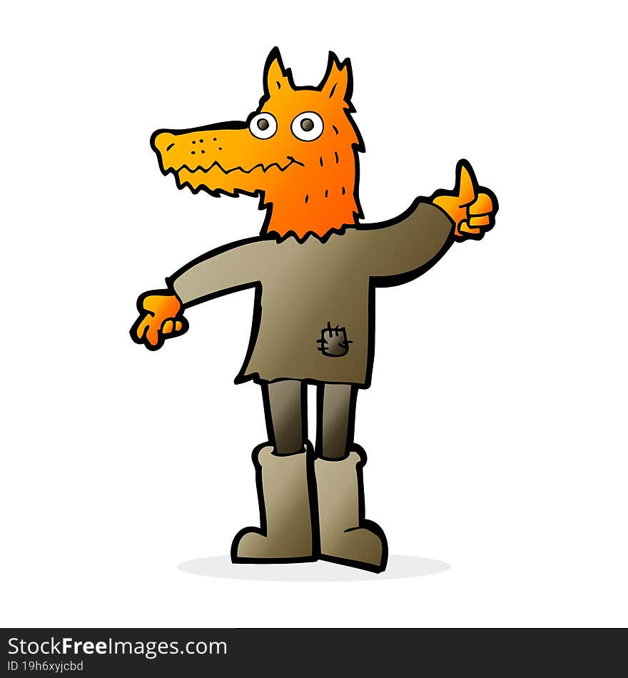 Cartoon Fox Man