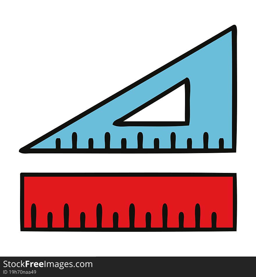 cute cartoon of a maths set. cute cartoon of a maths set