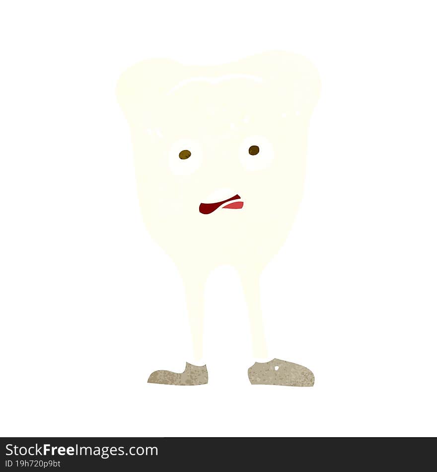 cartoon yellowing  tooth