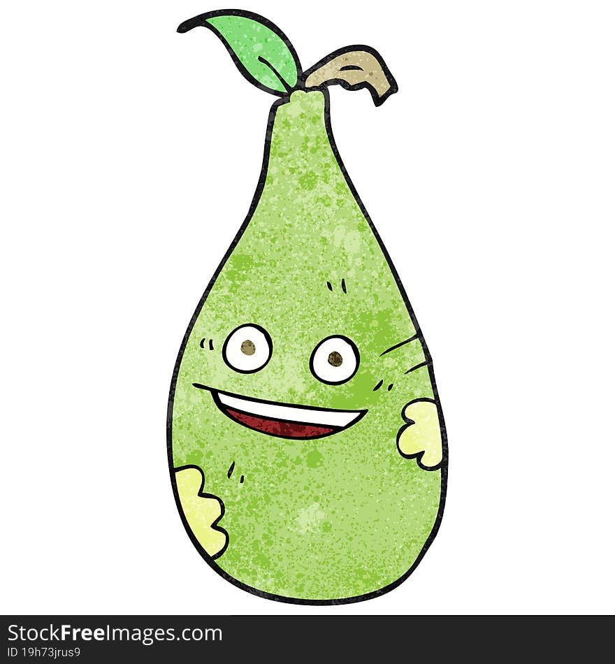 texture cartoon pear