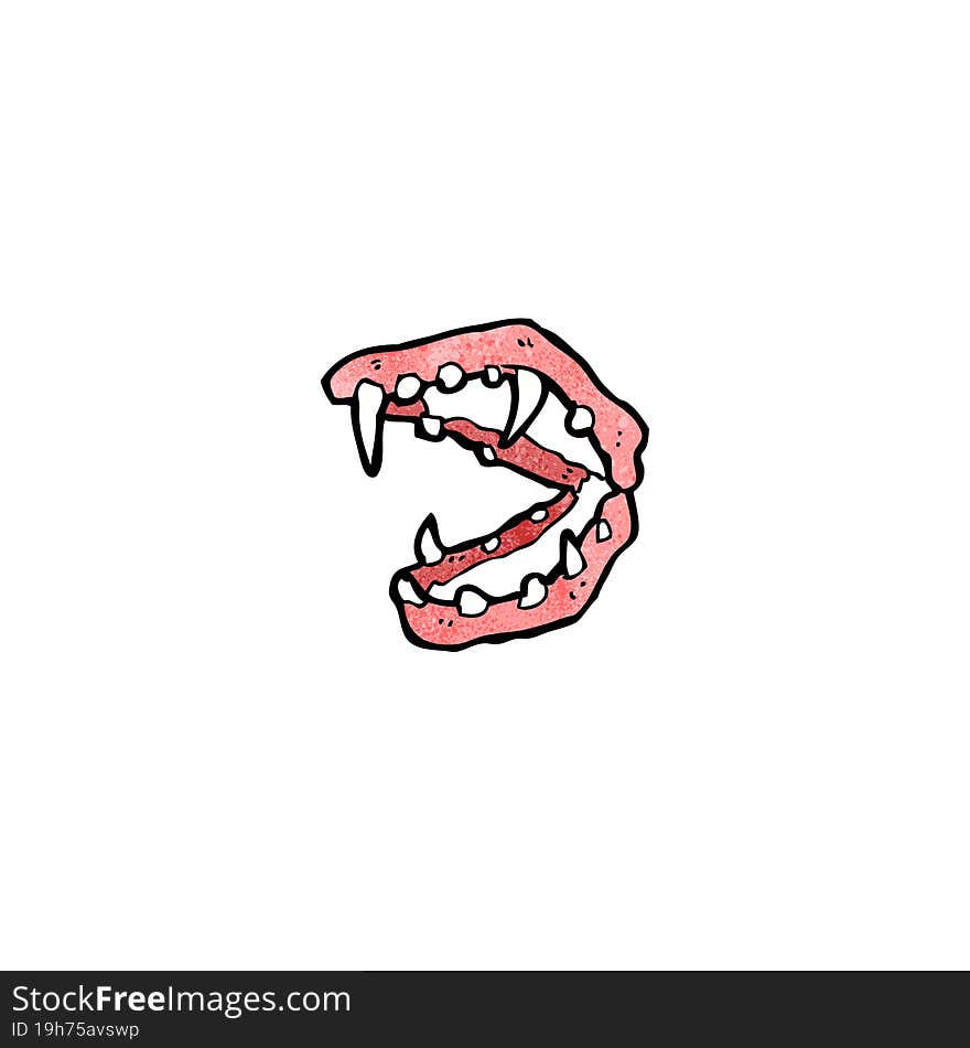 cartoon vampire fangs