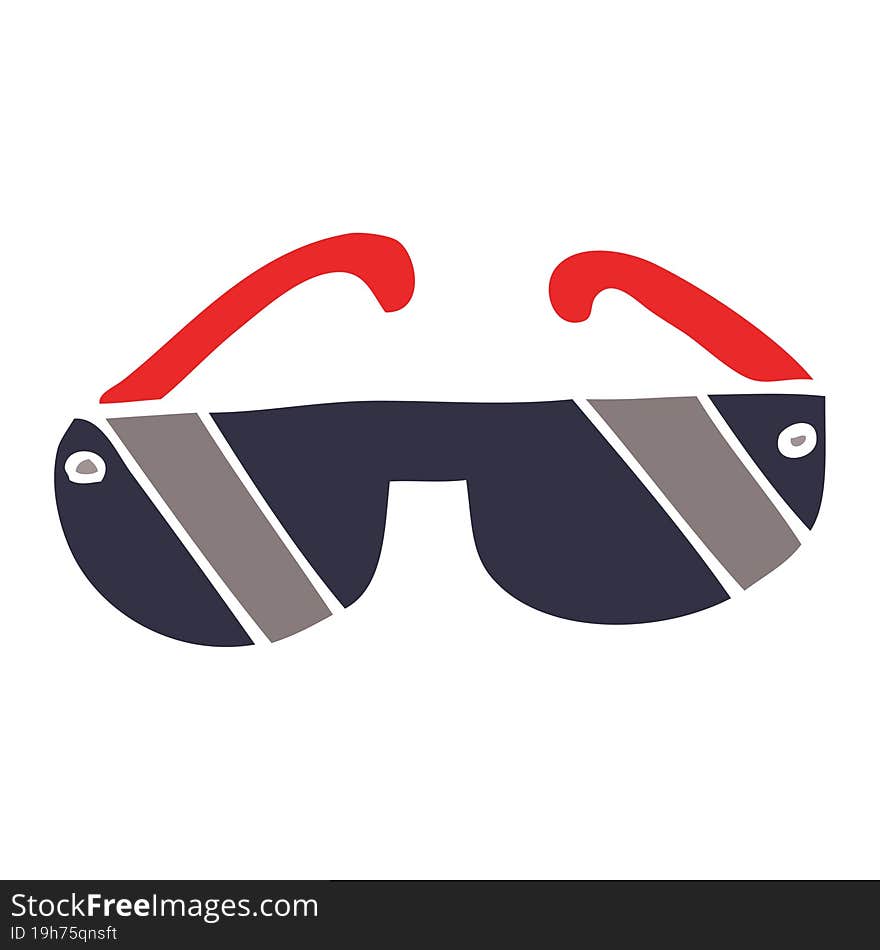 cartoon doodle sunglasses