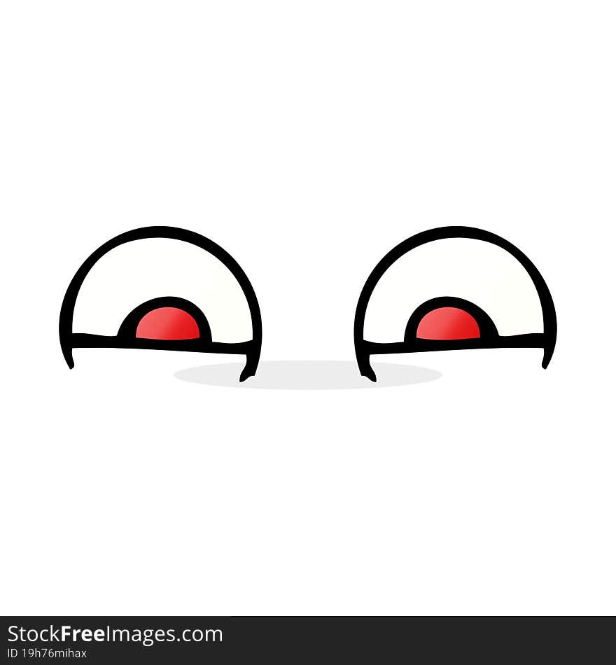 cartoon red eyes