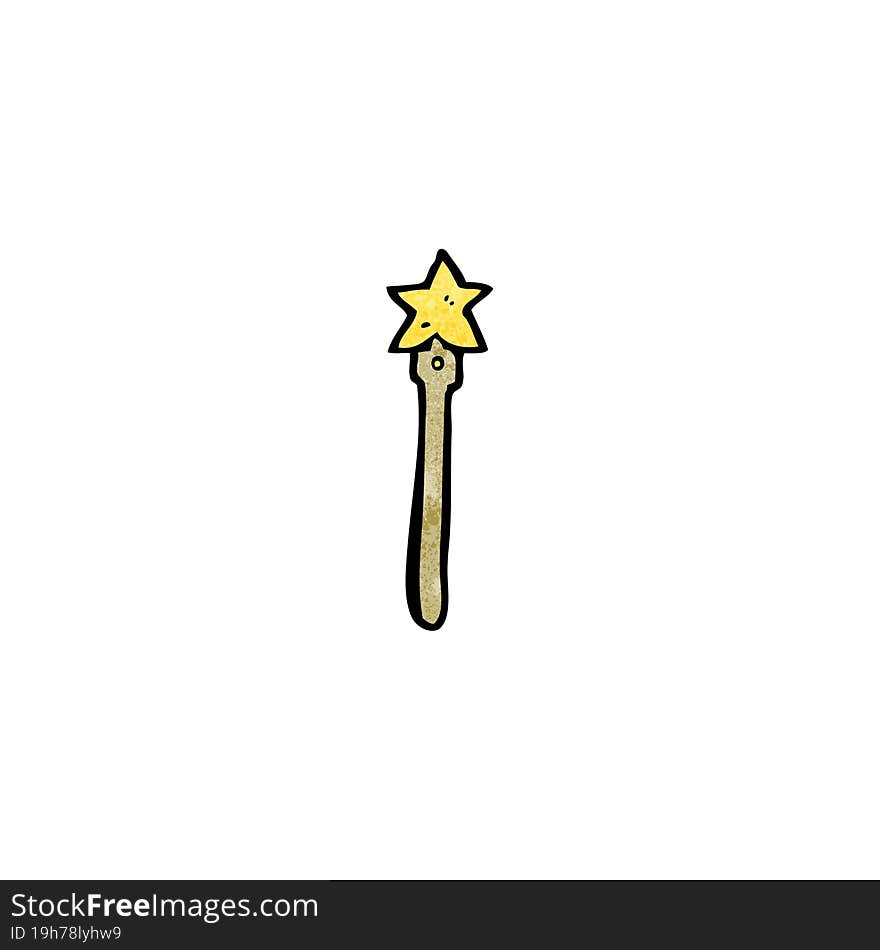 cartoon magic wand