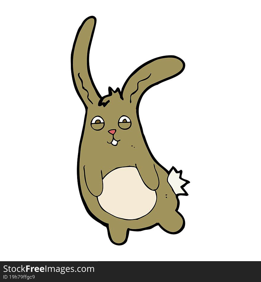 funny cartoon rabbit