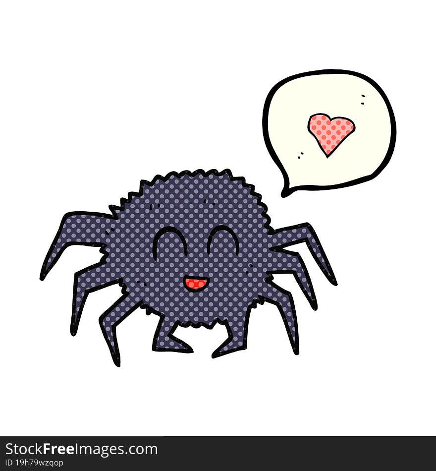 Comic Book Speech Bubble Cartoon Spider