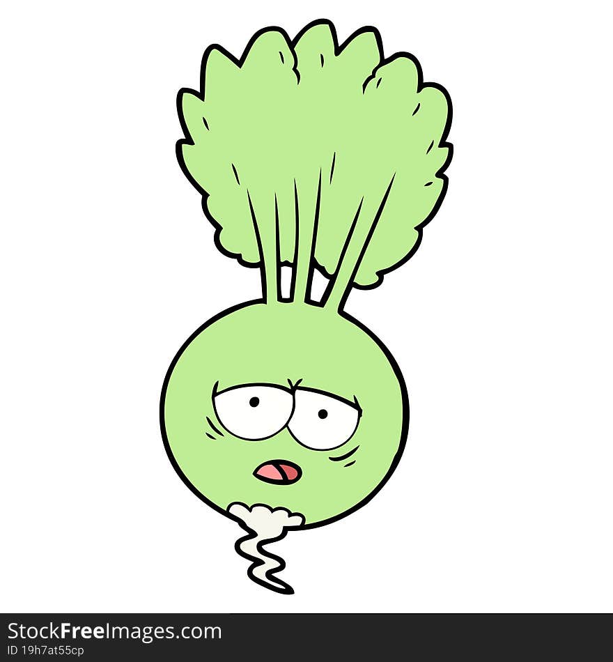 cartoon root vegetable. cartoon root vegetable