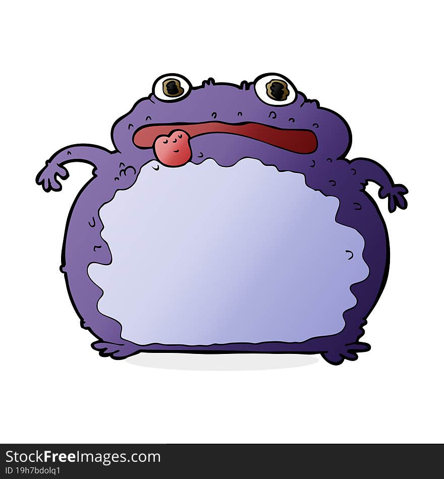 cartoon funny frog