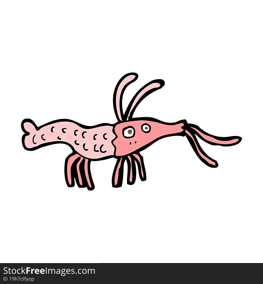 cartoon shrimp