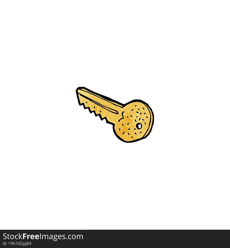 cartoon gold key