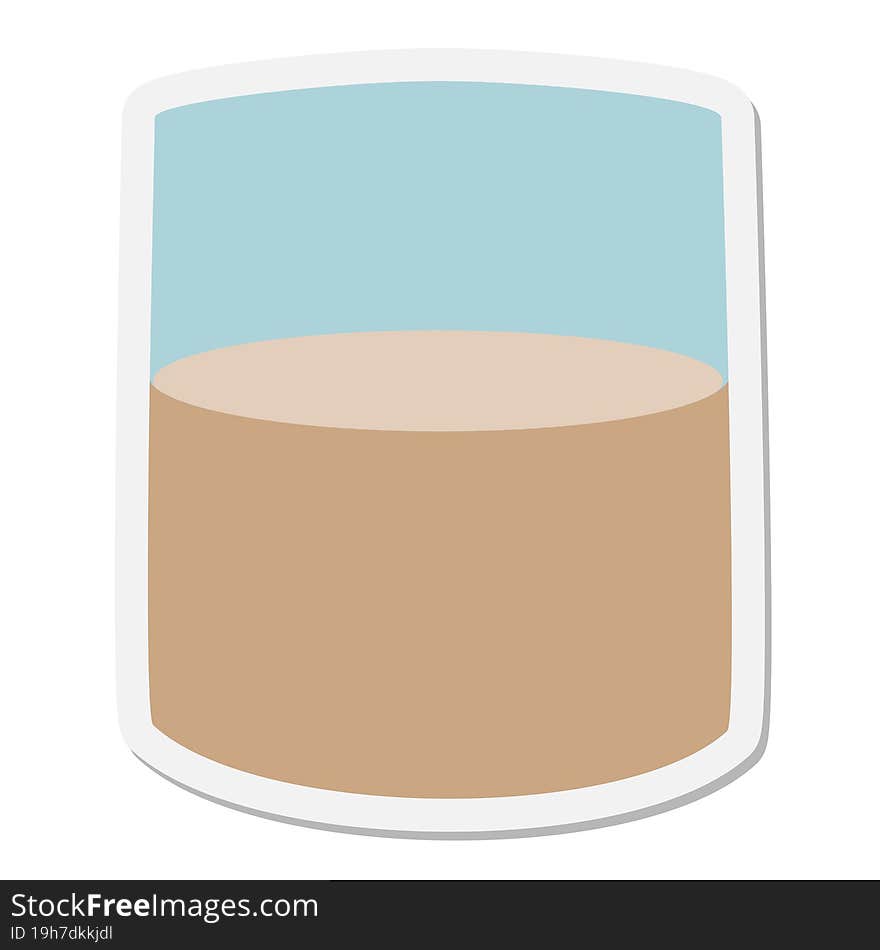 whisky glass sticker