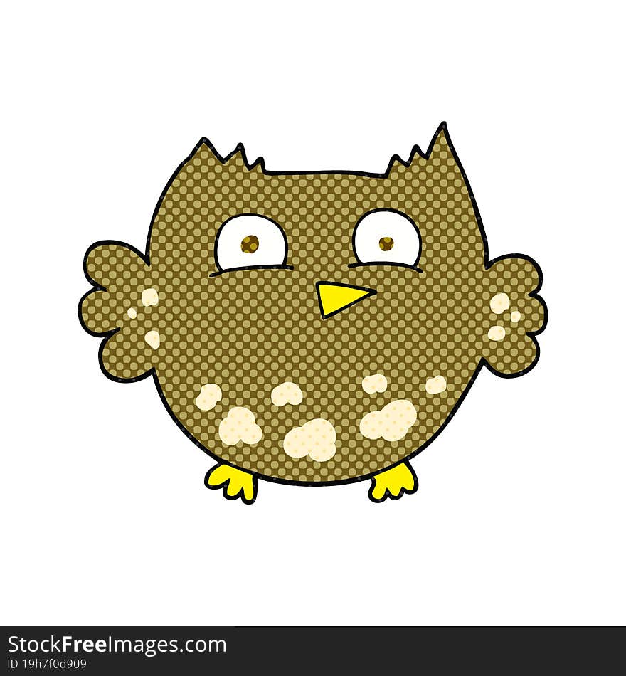 Cartoon Little Owl