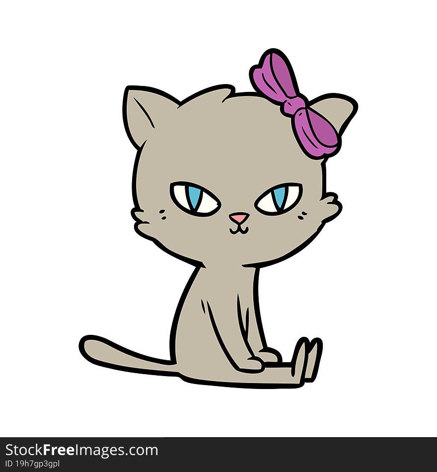 cute cartoon cat. cute cartoon cat