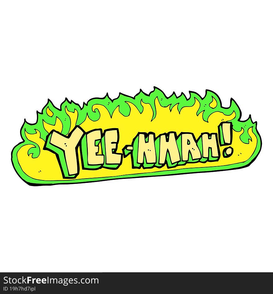 yee hah! cartoon