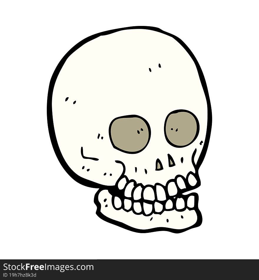 cartoon skull