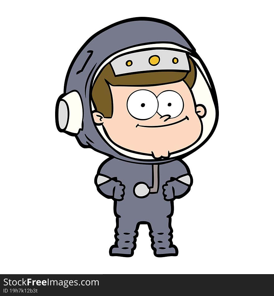 happy astronaut cartoon. happy astronaut cartoon