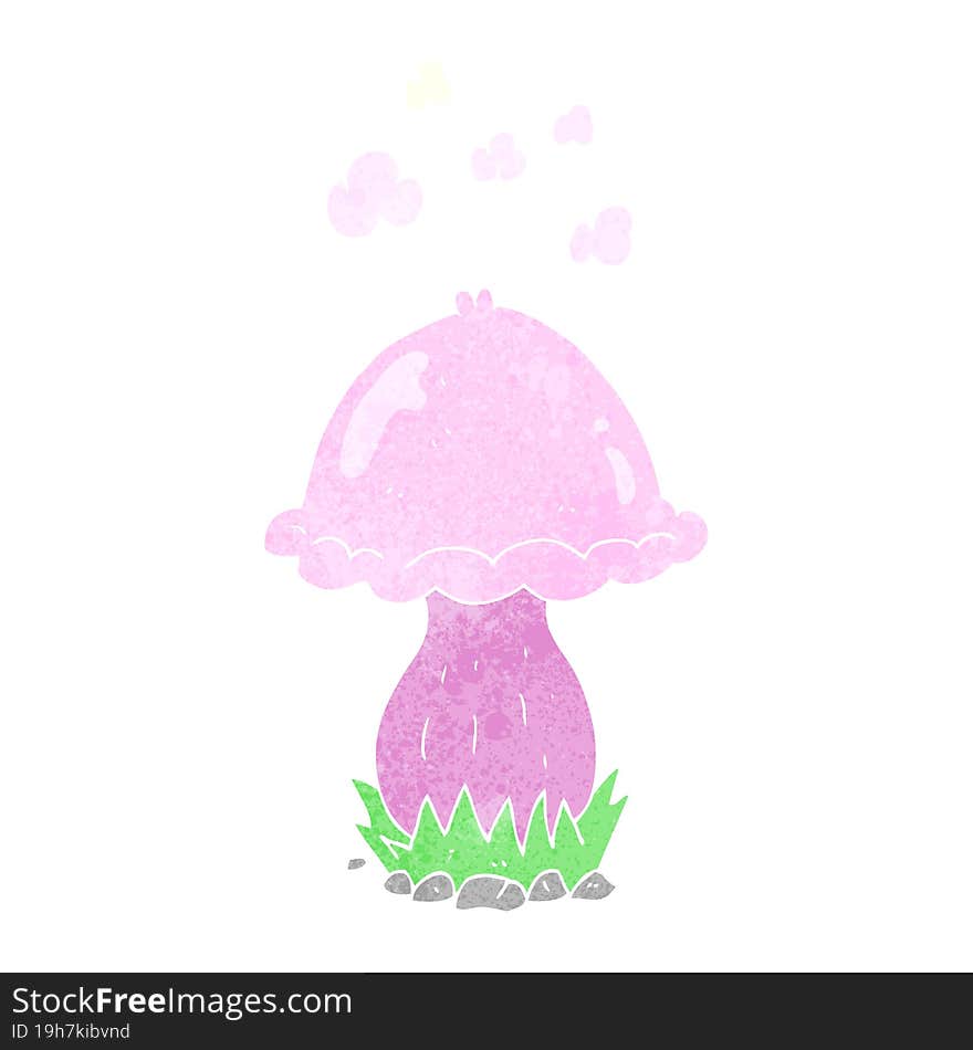 Retro Cartoon Toadstool