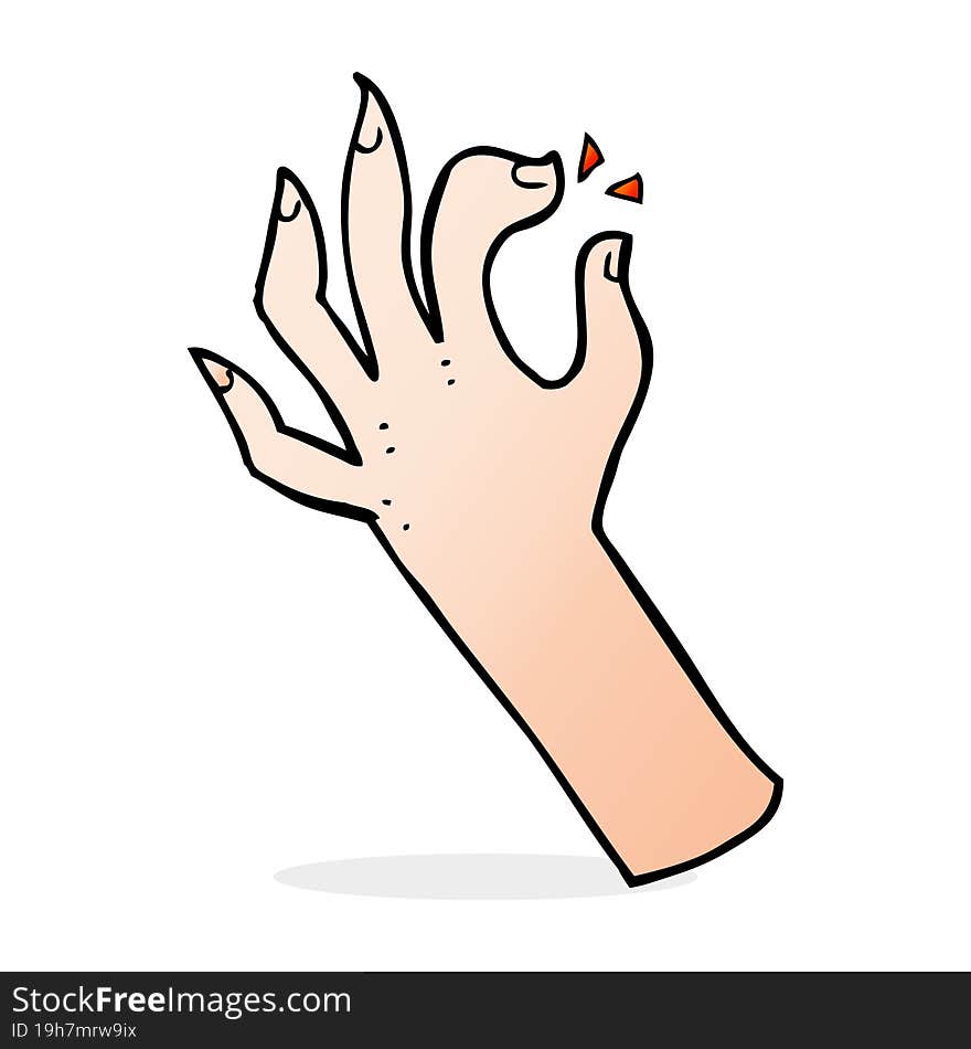 cartoon hand symbol