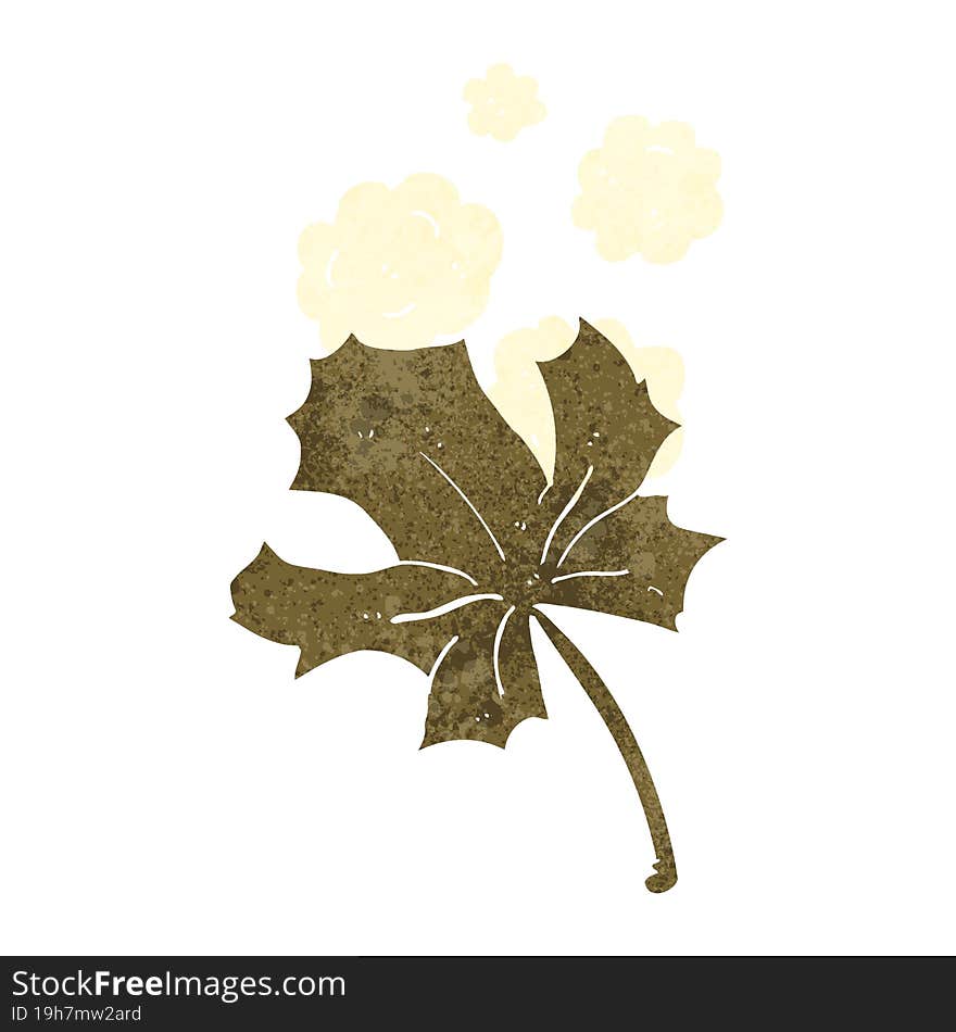 cartoon old leaf